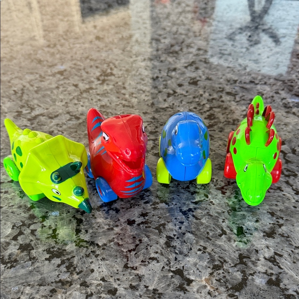 Colorful Dinosaur Wind-Up Toys Set